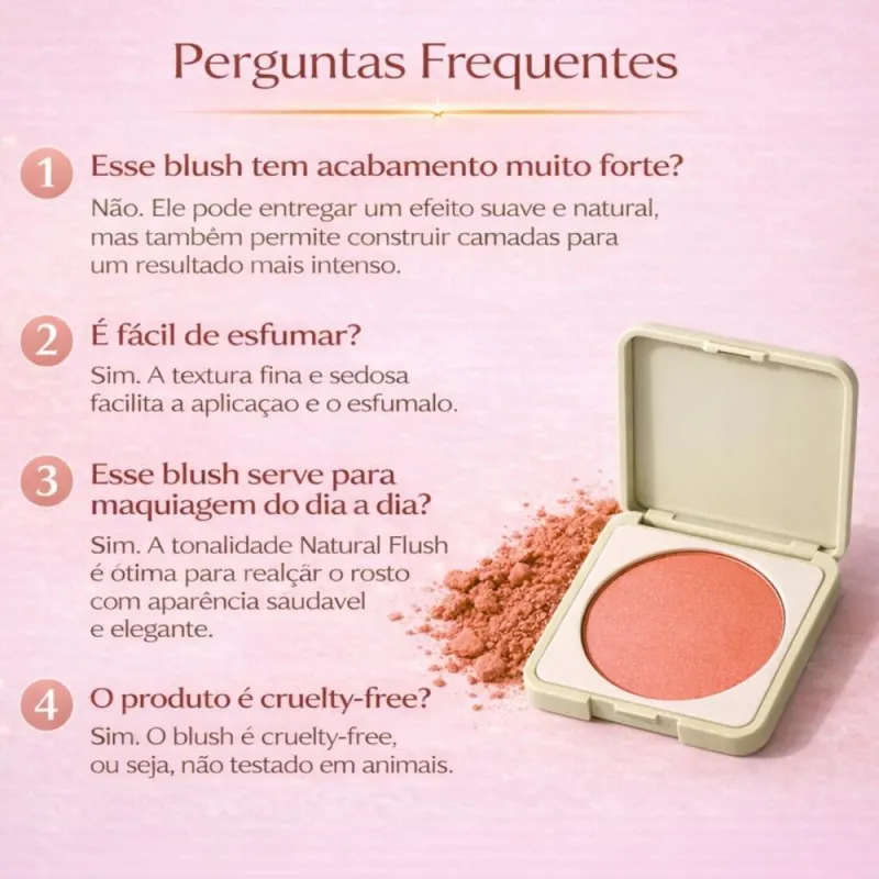 Blush Compacto Ruby Rose Silk Skin Natural Flush Latte Luxe Hb-t1001-3