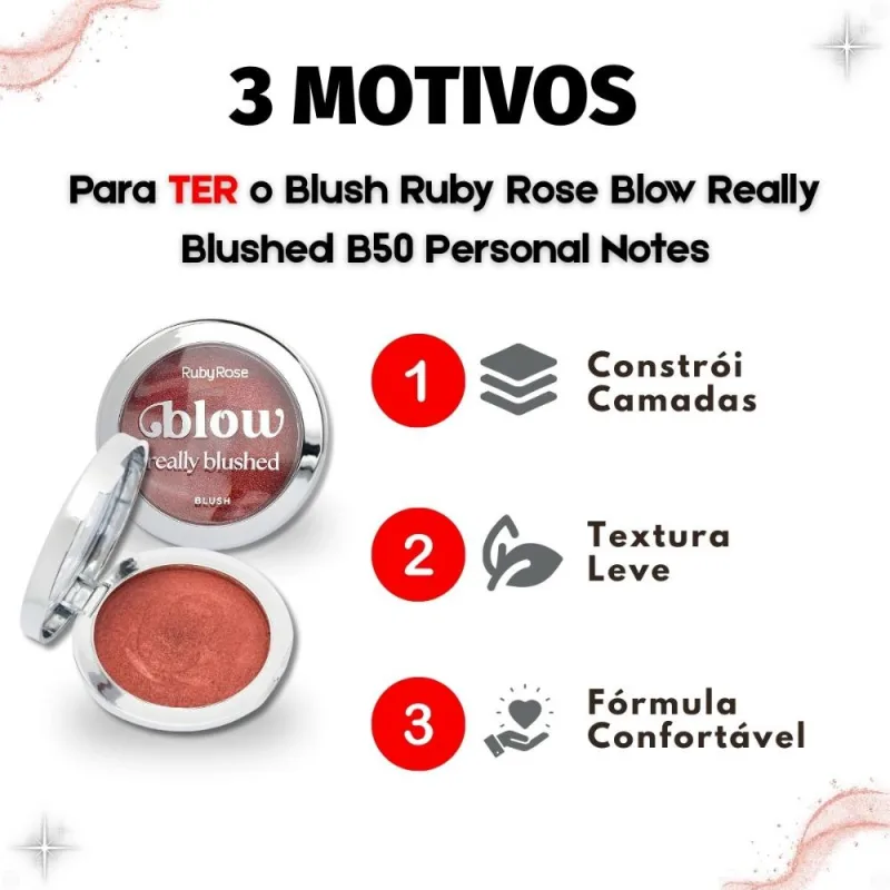 Blush Ruby Rose Blow Really Blushed Bb50 Personal Notes Hb-m12-5