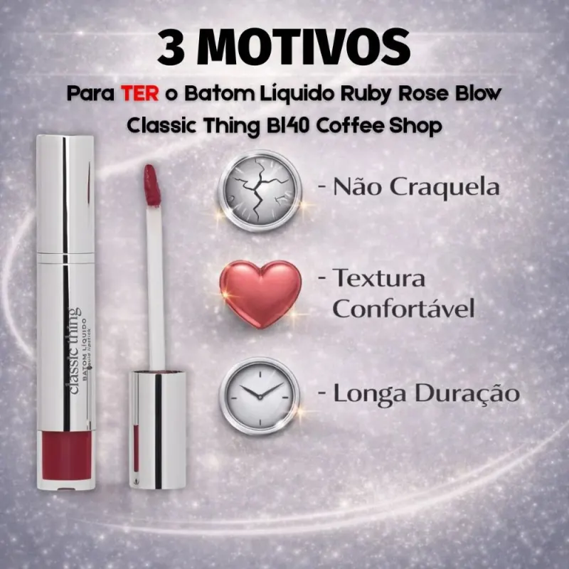 Batom Líquido Ruby Rose Blow Classic Thing Bl40 Coffee Shop Hb-l6205-4