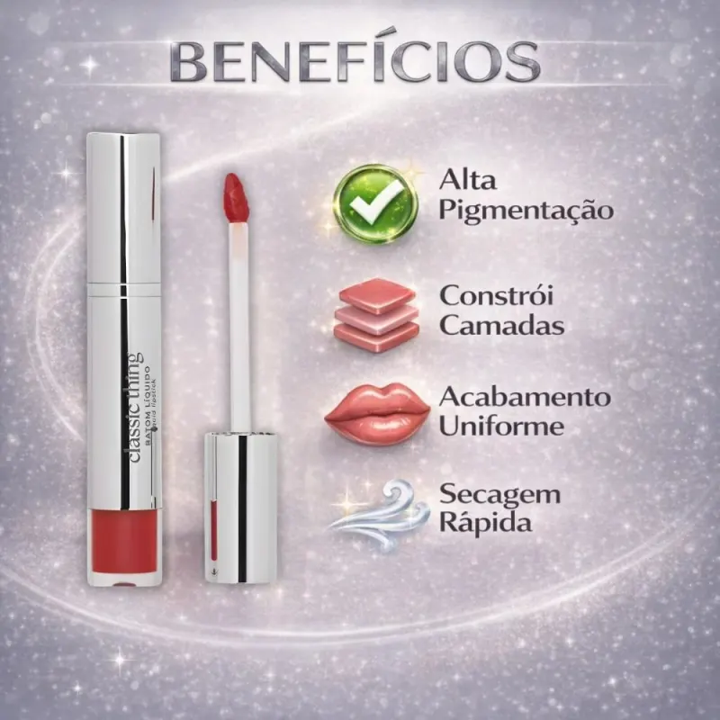 Batom Líquido Ruby Rose Blow Classic Thing Bl70 Red Lips Hb-l6205-7