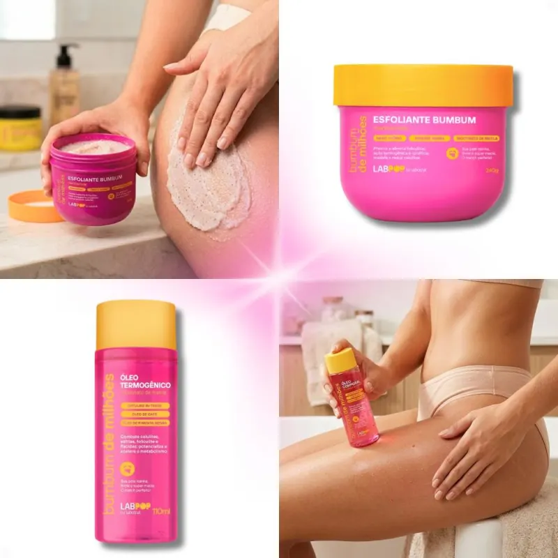 Kit LabPop by Labotrat Bumbum de Milhões: Esfoliante BumBum 240g e Óleo Termogênico 110ml