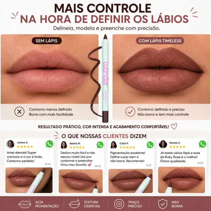 Lapis Labial Ruby Rose Wonder Timeless Always Hb-l6701-5