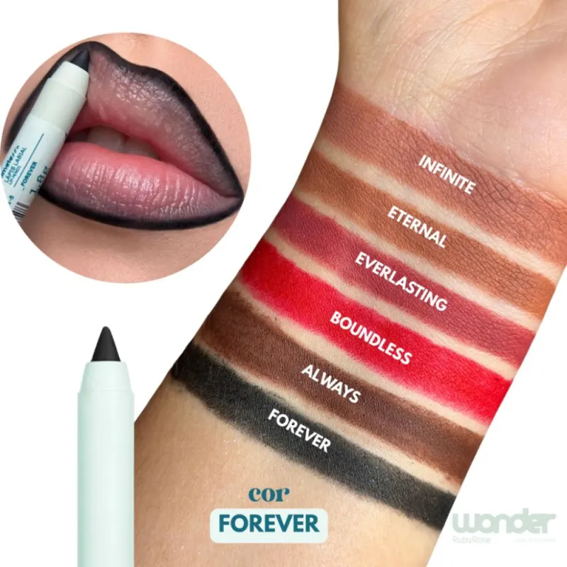 Lápis Labial Ruby Rose Wonder Timeless Forever Hb-l6701-6
