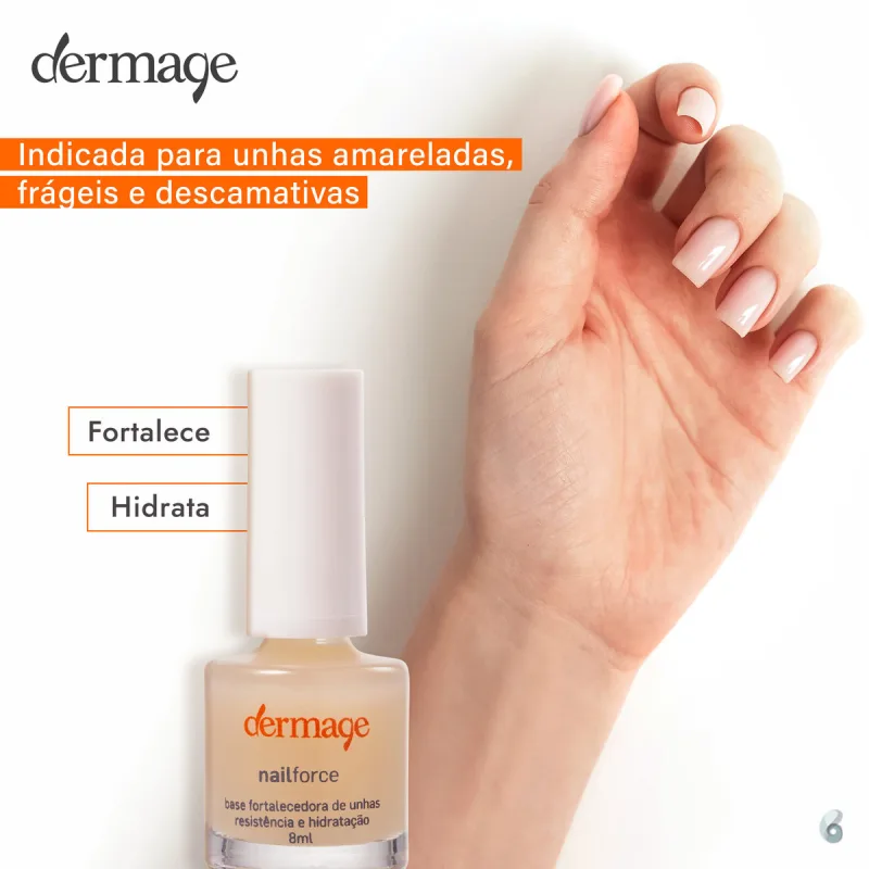 Dermage Nail Force - Base Fortificante para Unhas 8ml