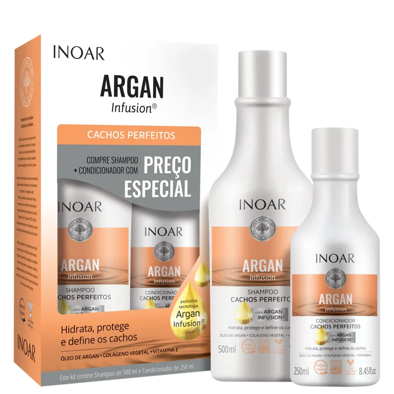 Kit Inoar Argan Infusion Cachos Perfeitos (2 Produtos)
