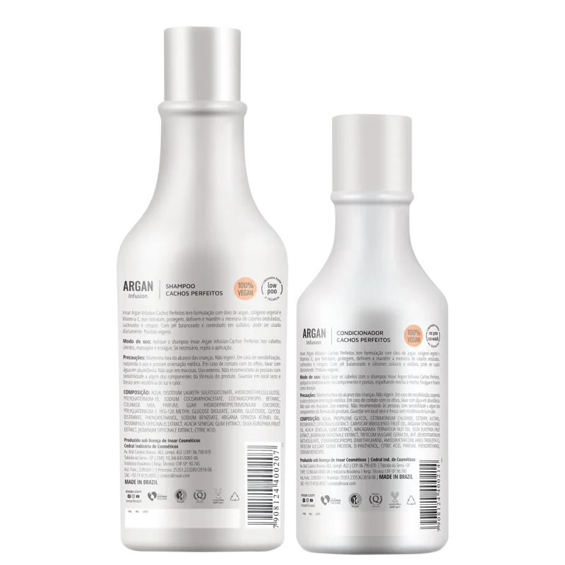 Kit Inoar Argan Infusion Cachos Perfeitos (2 Produtos)