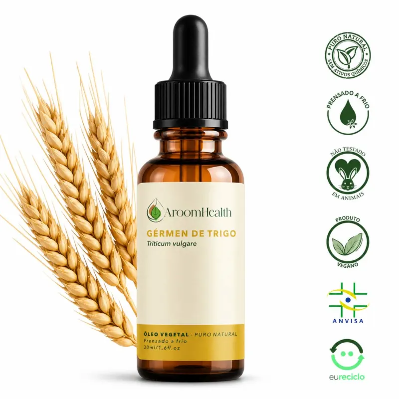 Óleo vegetal puro natural de Gérmen de trigo - 30 ml