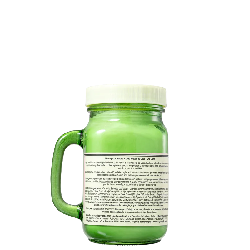 Lola Cosmetics Chá Latte Manteiga de Matchá + Leite Vegetal - Máscara Capilar 300g