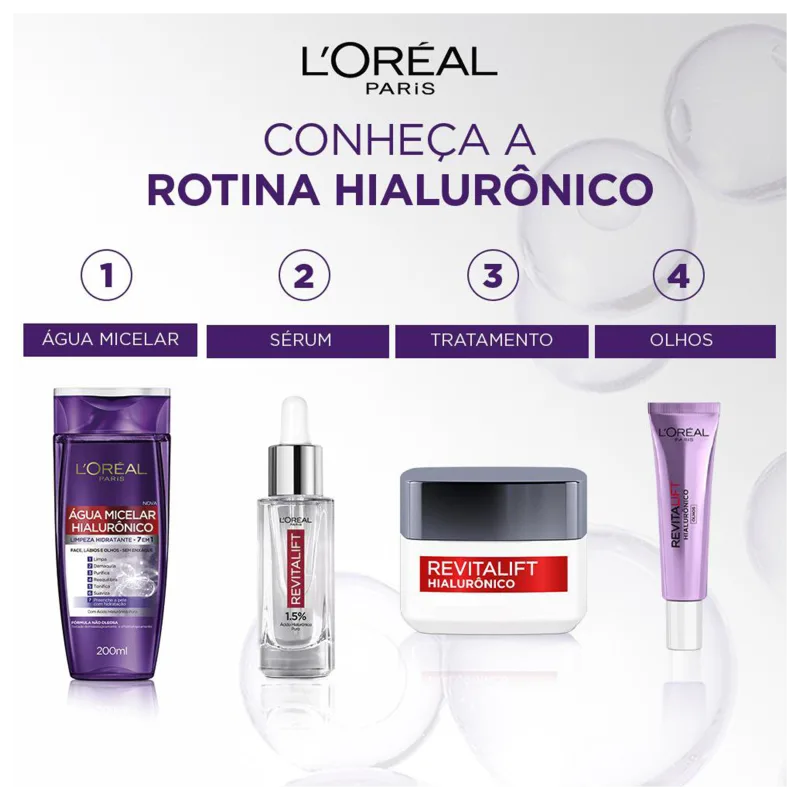 L'Oréal Paris Revitalift Hialurônico Preenchedora - Máscara Facial em Tecido Redutor de Linhas 30g