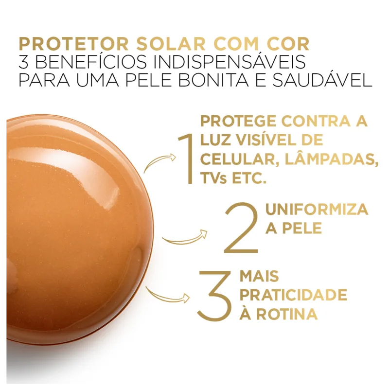 L'Oréal Paris UV Defender Antioleosidade FPS 60 Escura - Protetor Solar Facial 40g