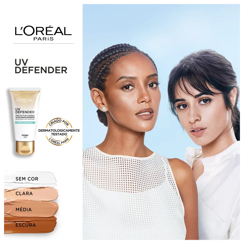 L'Oréal Paris UV Defender Hidratação FPS 60 - Protetor Solar Facial 40g