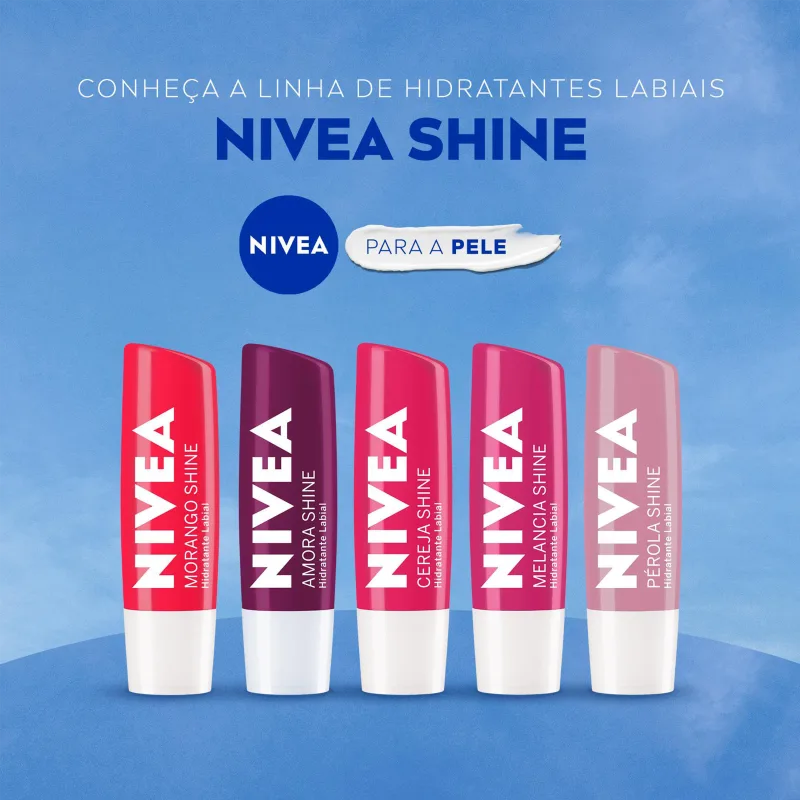 NIVEA Shine Cereja - Hidratante Labial 4,8g
