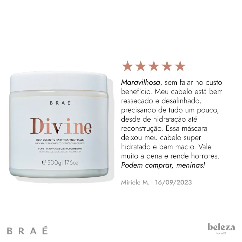 Braé Divine - Máscara Capilar 500g