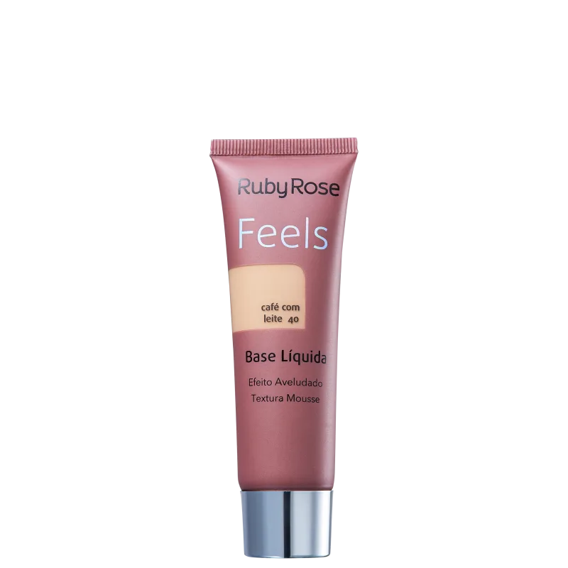 Ruby Rose Feels Café com Leite 040 - Base Líquida 29ml