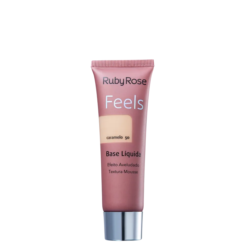 Ruby Rose Feels Caramelo 050 - Base Líquida 29ml