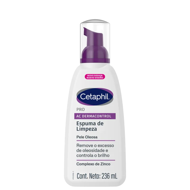 Cetaphil Pro AC Dermocontrol Pele Oleosa - Espuma de Limpeza Facial 236ml