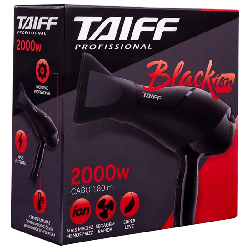 Taiff Black Íon 220V - Secador de Cabelo