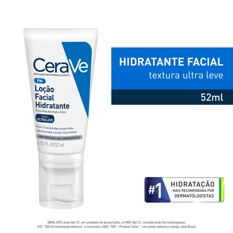 CeraVe Moisturising - Loção Hidratante Facial 52ml