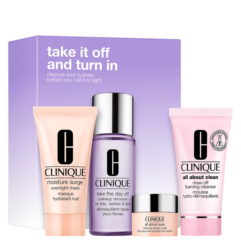 Kit Clinique Take it Off And Turn In (4 Produtos)