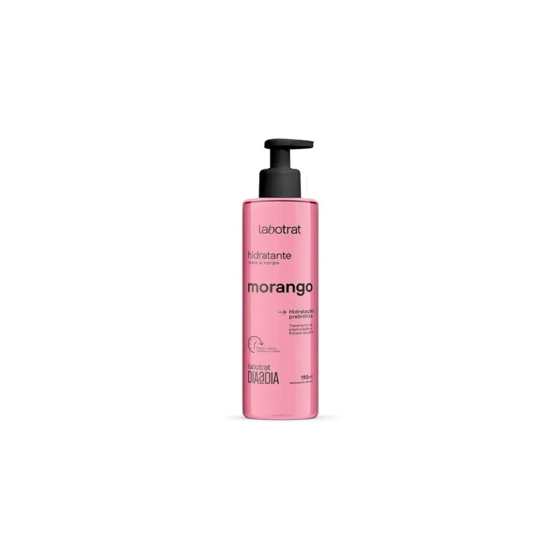Kit Labotrat Dia a Dia Morango Body Splash + Esfoliante + Hidratante + Sabonete