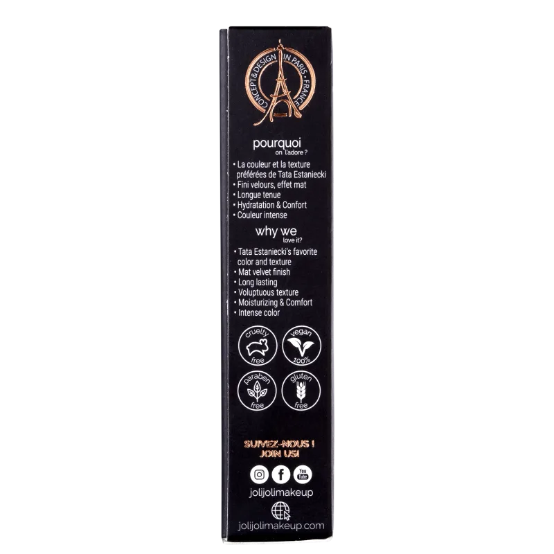 Joli Joli Tata Estaniecki All My Ways Rouge Intense - Batom Matte 3g