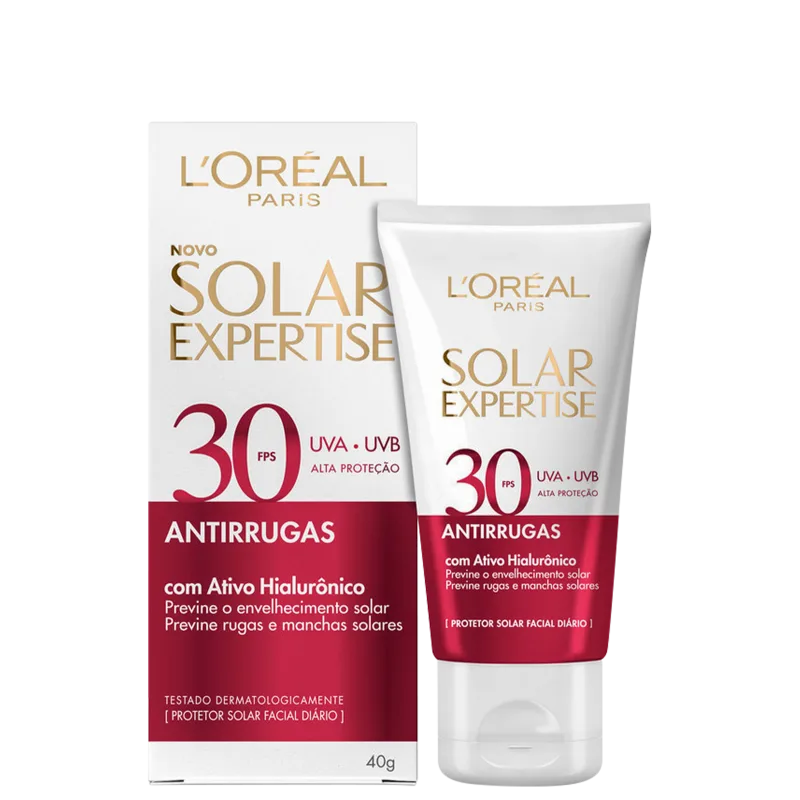 L'Oréal Paris Solar Expertise Antirrugas FPS30 - Protetor Solar Facial 40g