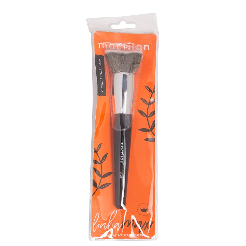 Macrilan Max A03 - Pincel Kabuki Reto para Base