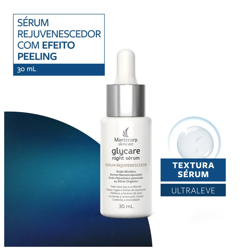Mantecorp Glycare Night - Sérum Hidratante Facial 30ml