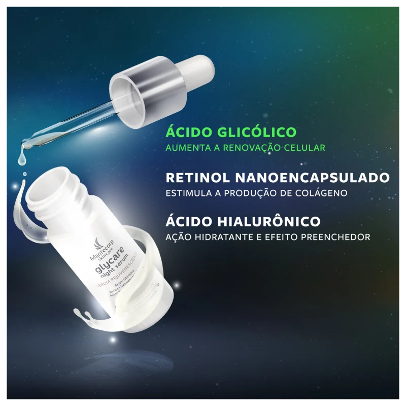 Mantecorp Glycare Night - Sérum Hidratante Facial 30ml