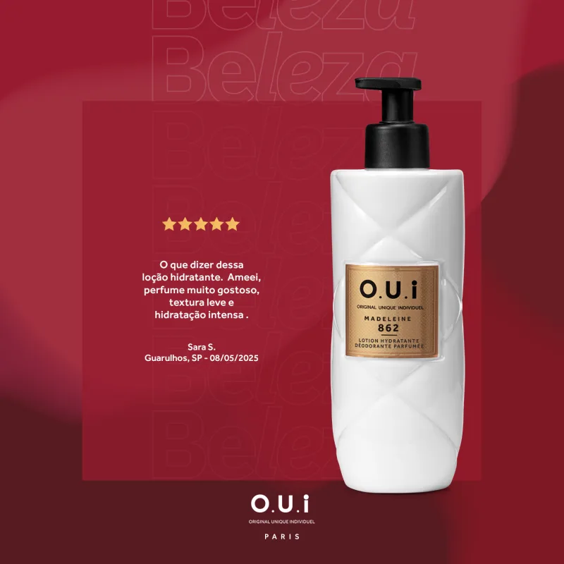 O.U.i Loção Hidratante Desodorante Corporal Madeleine 862 400ml