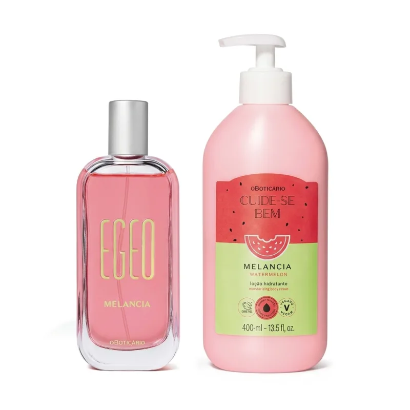 Combo Egeo Melancia: Desodorante Colônia 90ml + Loção Hidratante 400ml