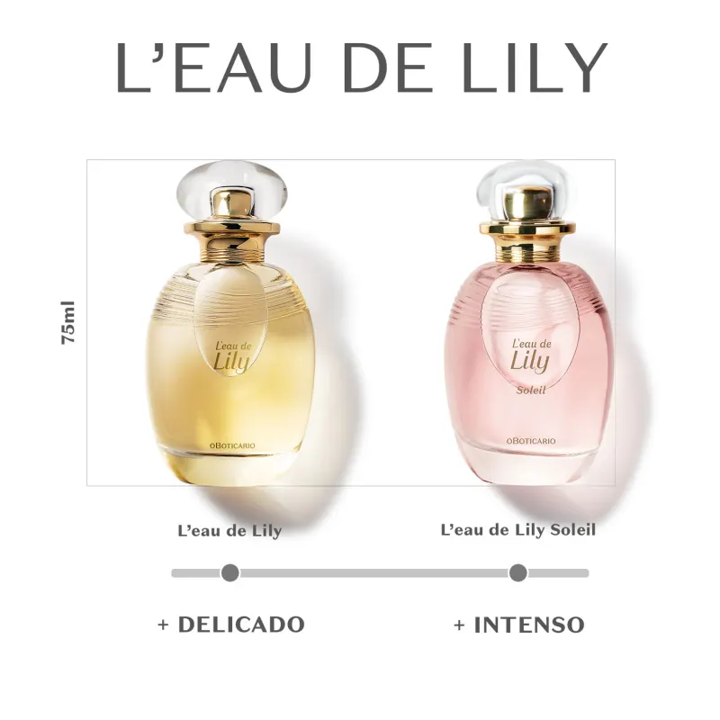 L'eau de Lily Soleil o Boticário - Desodorante Colônia Feminino 75ml