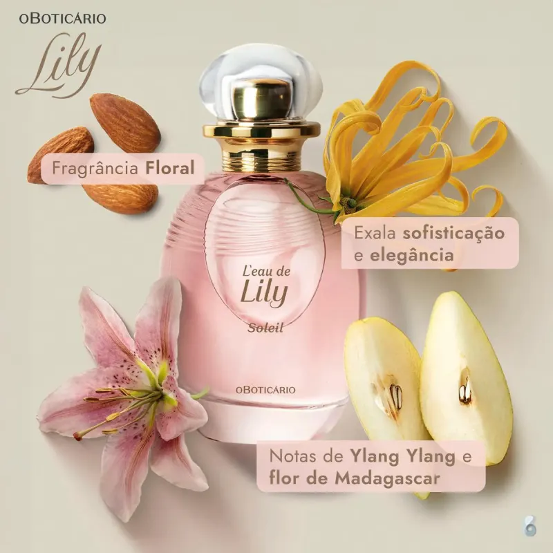 L'eau de Lily Soleil o Boticário - Desodorante Colônia Feminino 75ml