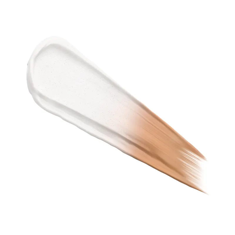 o BB Cream Multiprotetor FPS 40 da marca Make B. Sense na cor 3 inicialmente tem uma textura cremosa e branca e, à medida que ele se espalha na pele, vai adquirindo a tonalidade do seu rosto.