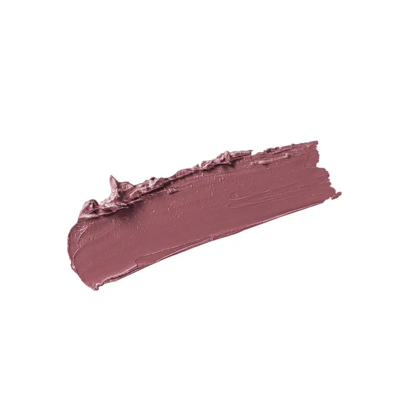 Textura cremosa, brilhante e de cor rosa intenso do batom preenchedor Rosa Rose Blush Make B. Hyaluronic.