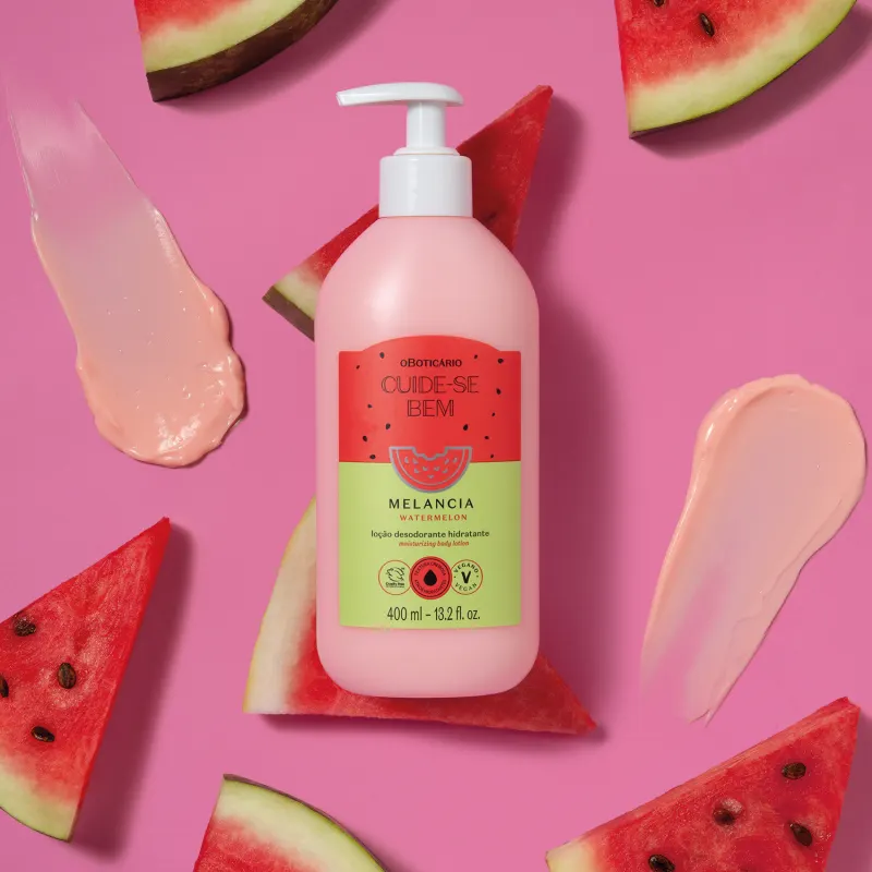 Loção Desodorante Hidratante Corporal Cuide-se Bem Melancia 400ml