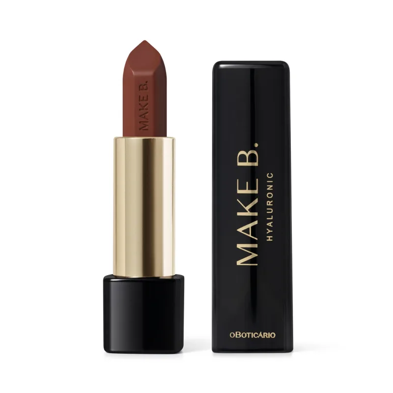 Batom Cremoso Make B. Hyaluronic Vermelho Cinnamon 4g