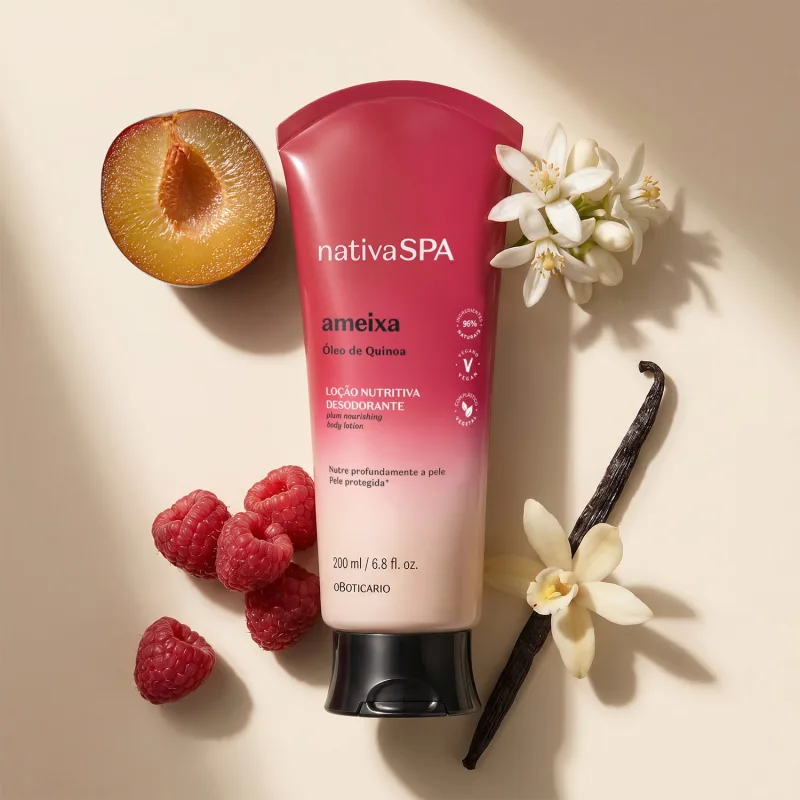 o Boticário Nativa SPA Ameixa - Loção Hidratante Corporal Desodorante 200ml