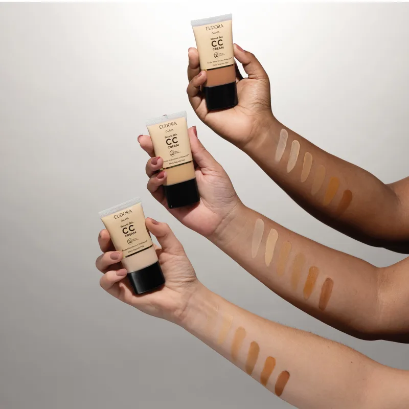 CC Cream Eudora Glam  Second Skin Cor 10 30ml