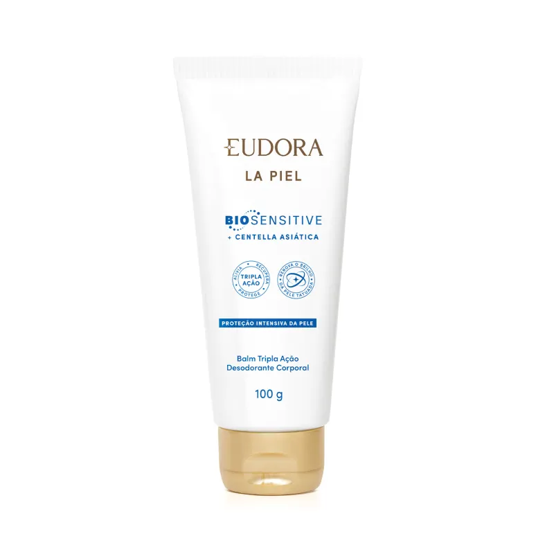 Eudora La Piel Biosensitive + Centella Asiática Tripla Ação - Balm Desodorante Corporal 100g