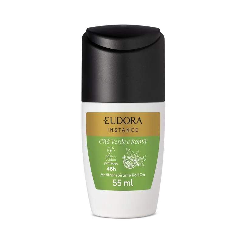 Eudora Instance Chá Verde e Romã - Desodorante Antitranspirante Roll-On 55ml