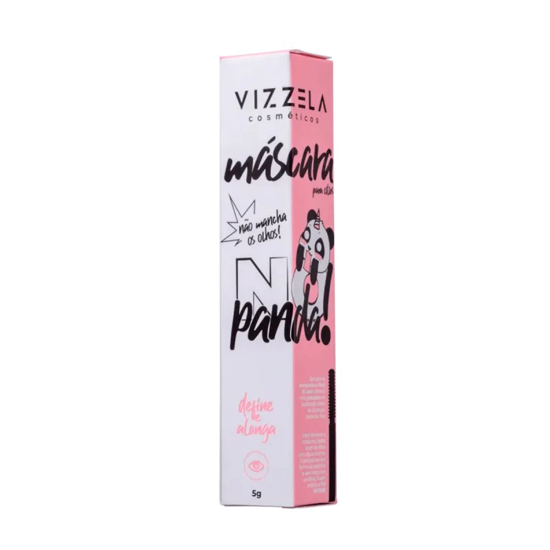 Kit Vizzela Máscara de Cilios No Panda Black + Delineador Ultra Black + Lapiseira Ultra Black