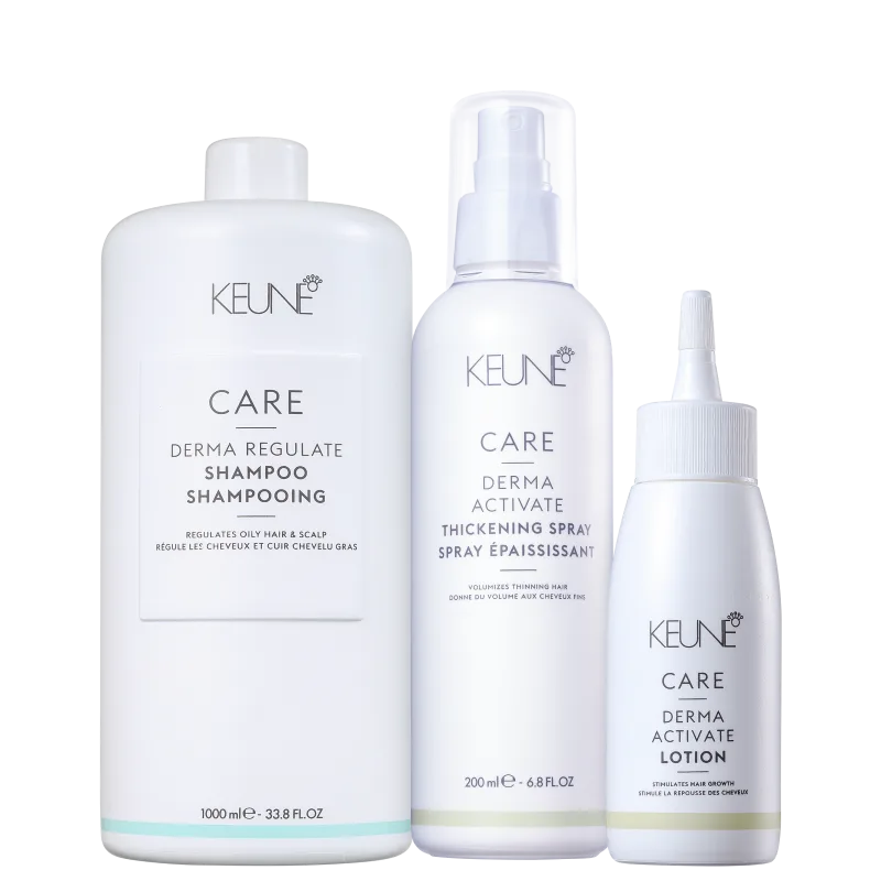 Kit Keune Care Derma Activate Regulate Trio Plus (3 Produtos)