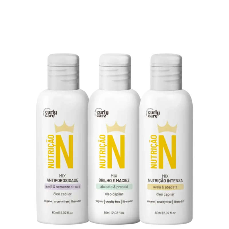 Kit Curly Care Nutrição N Trio de Óleos (3 Produtos)