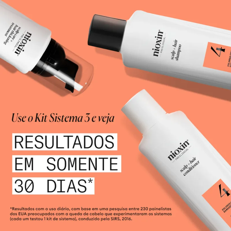 Kit Nioxin Volume Thinning Sistema 4 Salon Duo (2 Produtos)