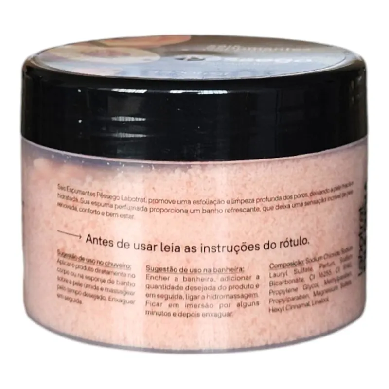 Kit Labotrat Dia a Dia Pêssego - Esfoliante 150g + Sabonete Líquido 190ml + Sais de Espuma 280g