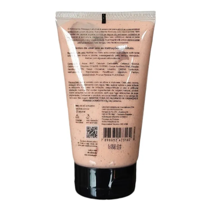 Kit Labotrat Dia a Dia Pêssego - Esfoliante 150g + Sabonete Líquido 190ml + Sais de Espuma 280g
