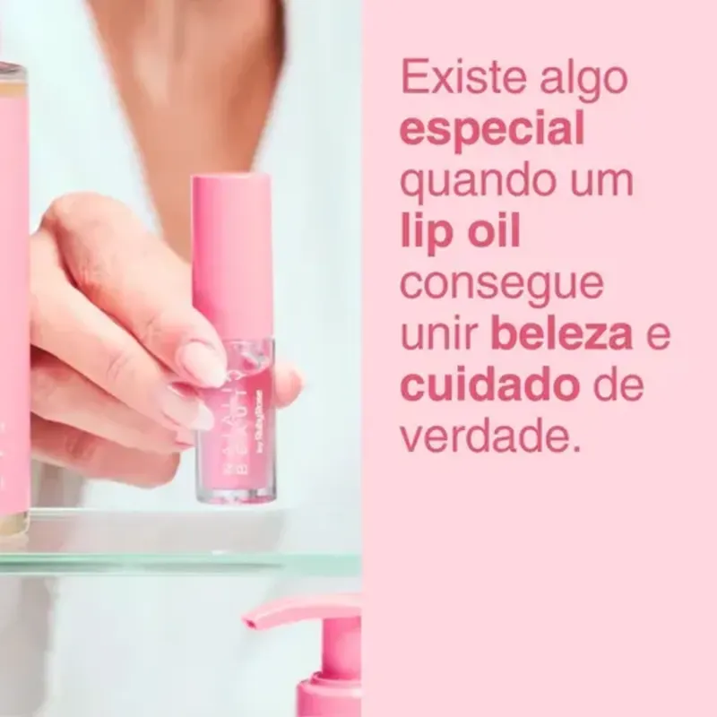 Lip Oil Flowing Natália Beauty - Ruby Rose