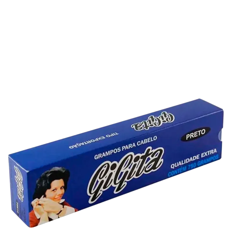 Grampo para Cabelo Gigita Preto N5 - 750 Unidades