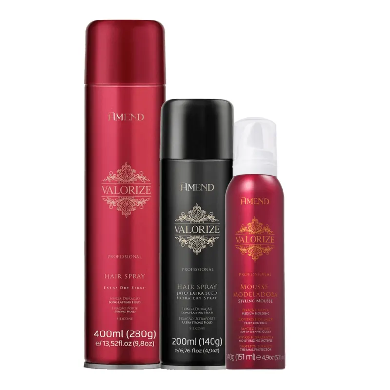 Kit Amend Valorize Mousse e Sprays (3 Produtos)